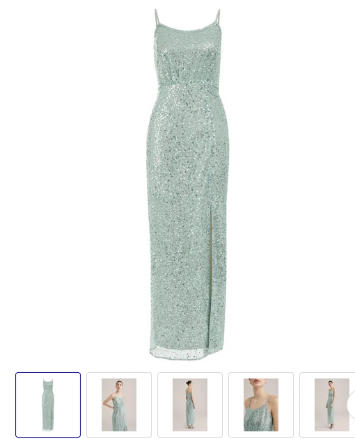 WE Fashion Dames Maxi jurk met pailletten