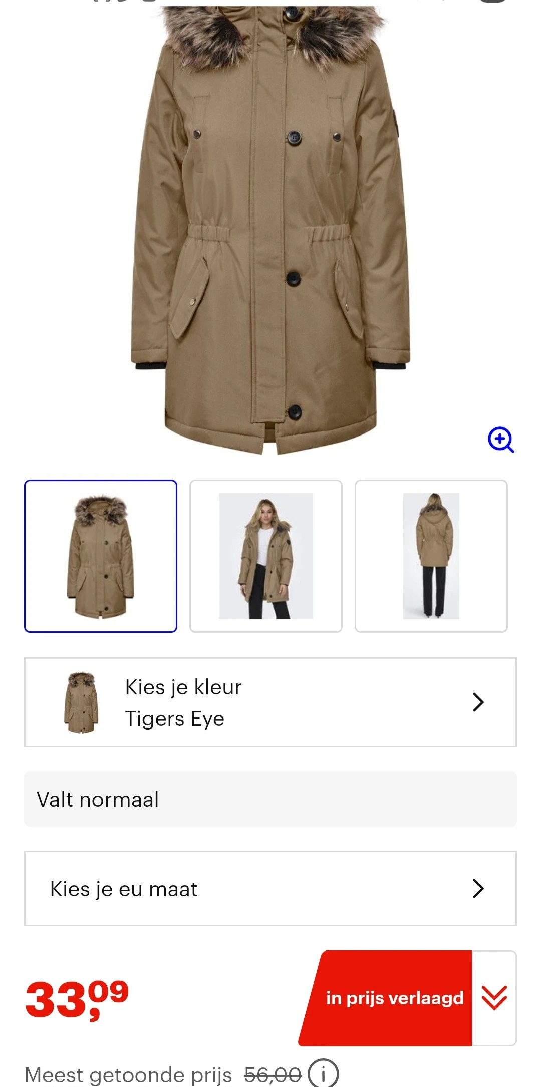 Only winter parka maat XS -41%