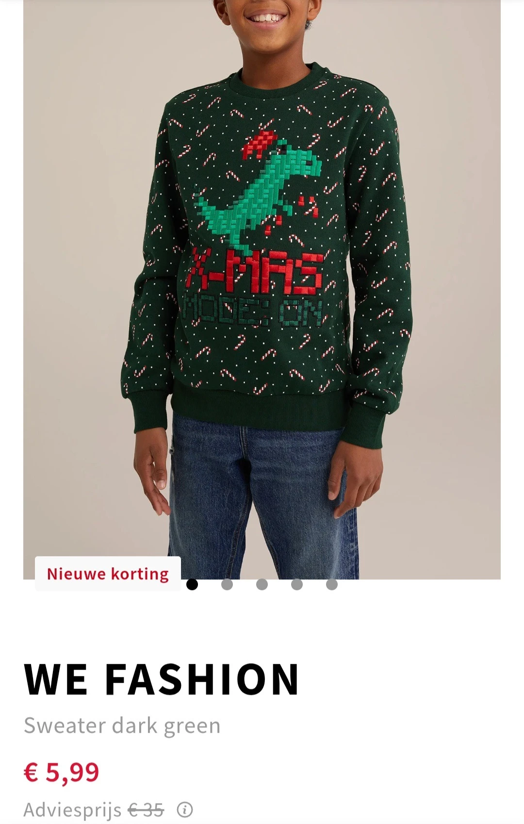 We Fashion sweater dark green