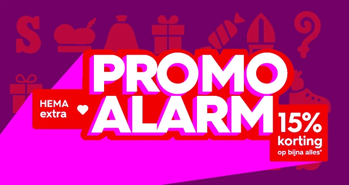 PROMO ALARM: 15% korting op bijna alles met je HEMA extra kaart