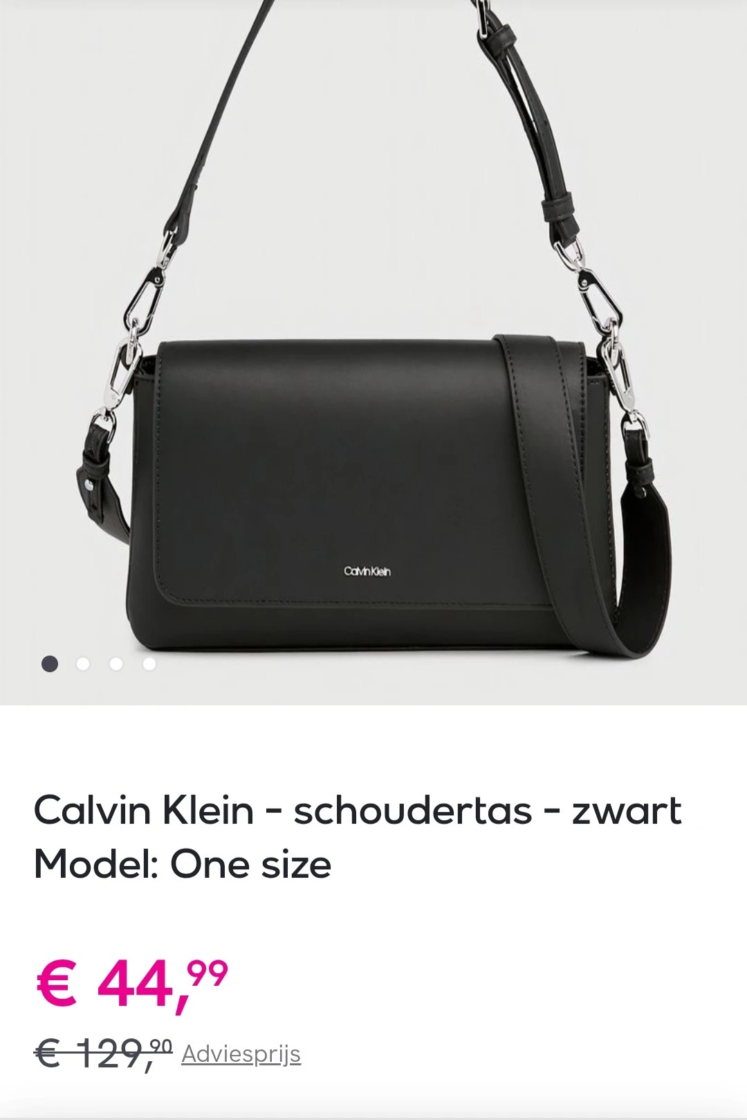 Calvin Klein zwarte schoudertas