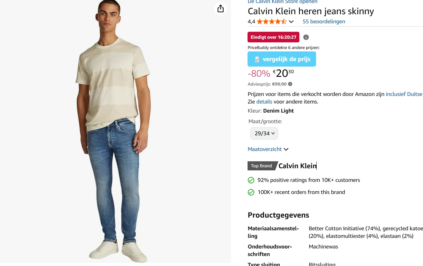Jeans Calvin Klein voor heren voor 20.30€