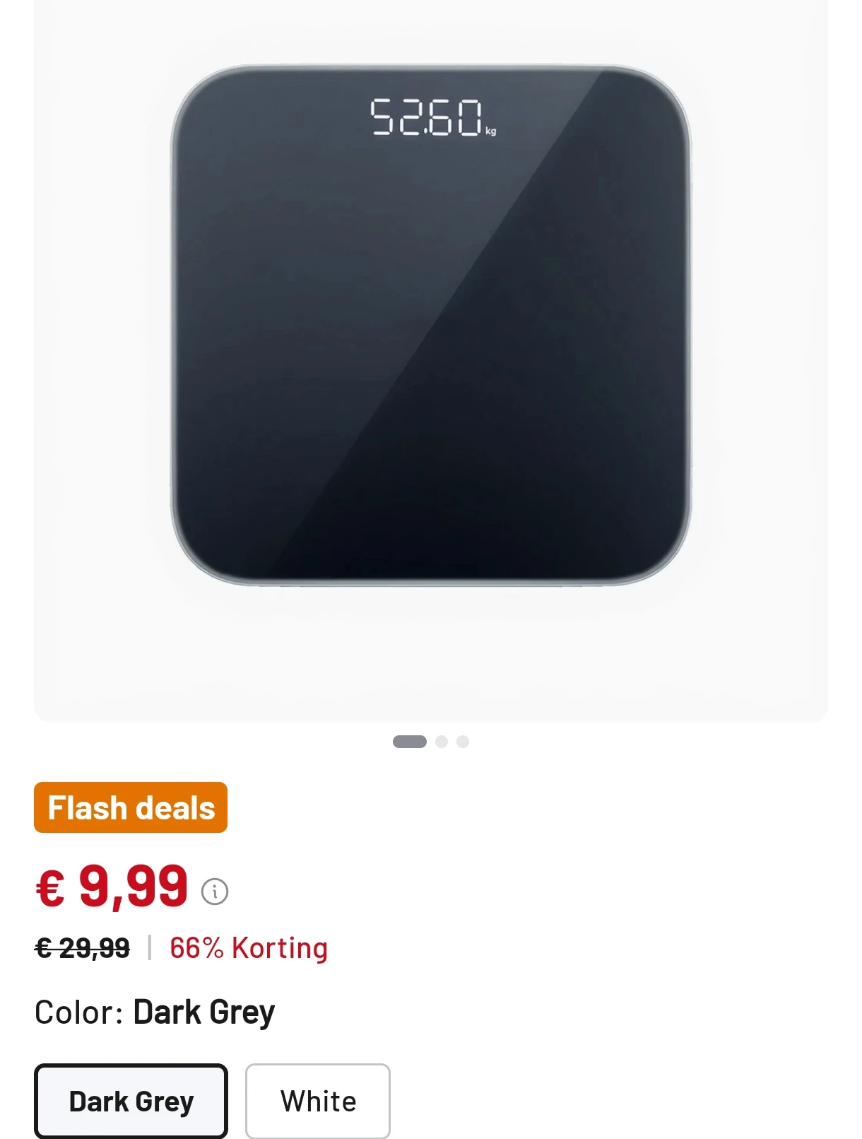 Xiaomi slimme weegschaal voor 9,99€
