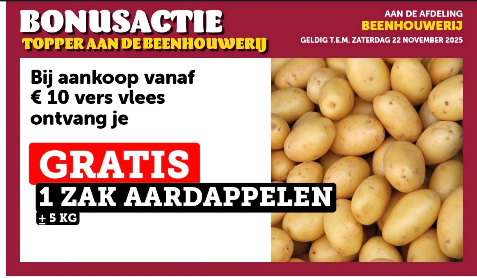 De kleine bassin: bonusactie of Sinterklaas gourmet