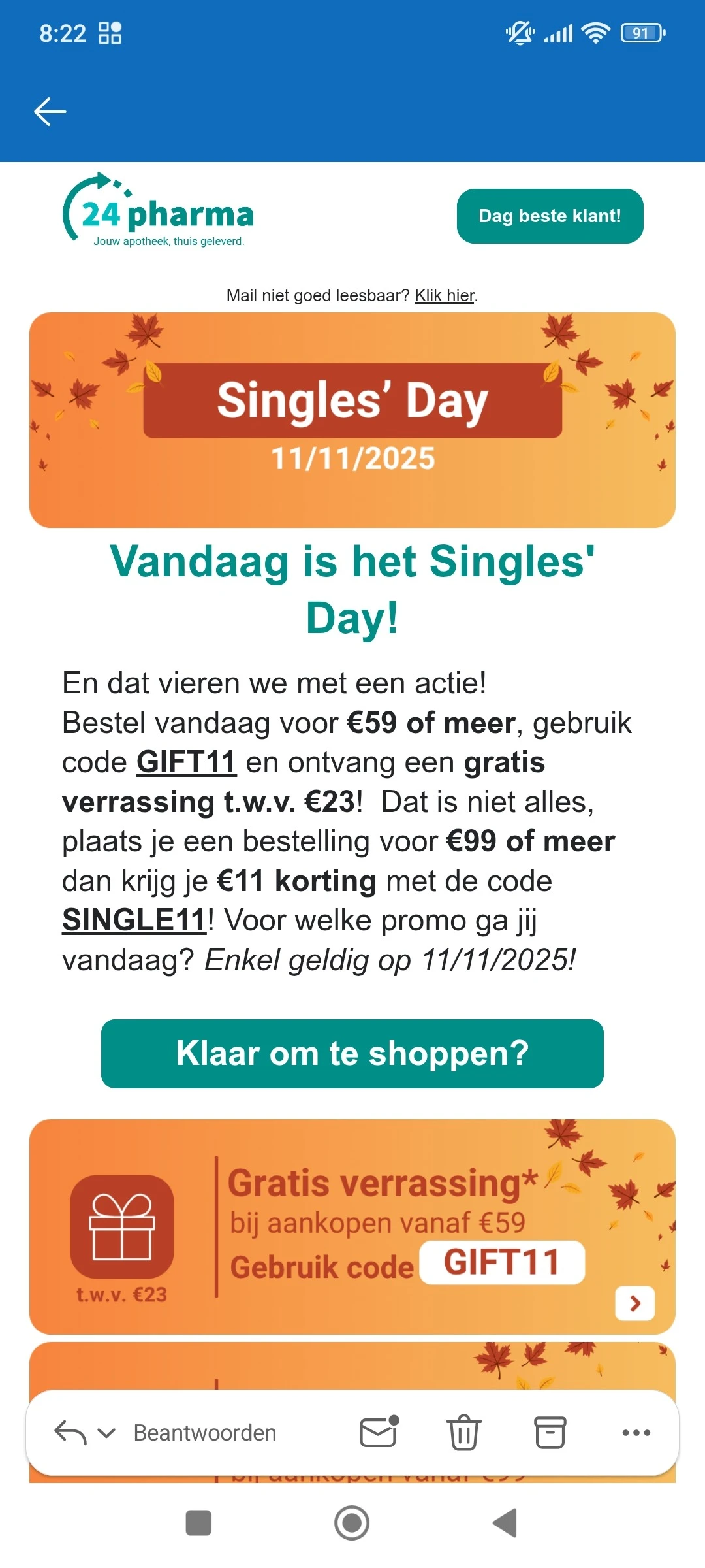 24pharma: verrassing twv €23 of €11 korting