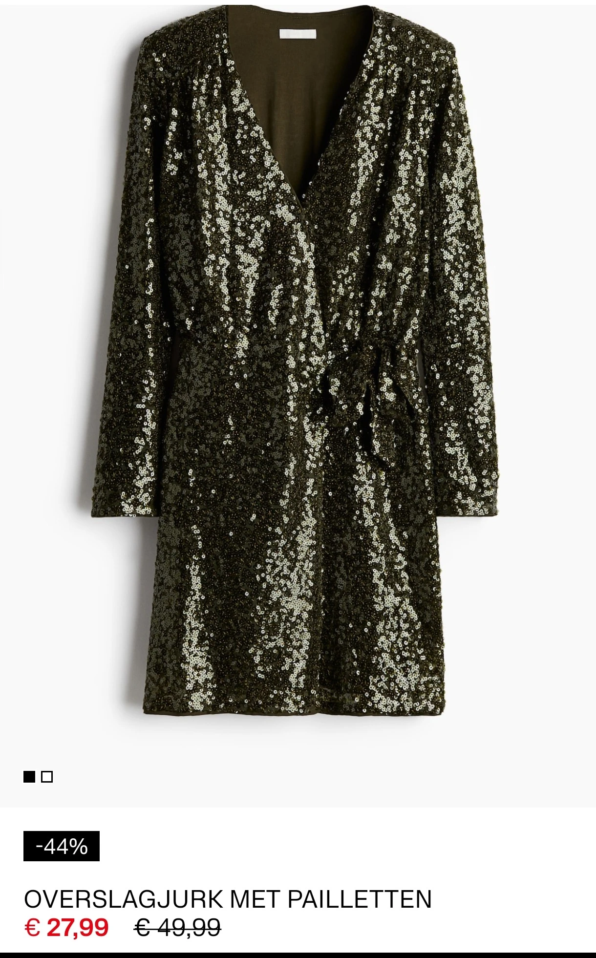 Pailletten jurk maat smal