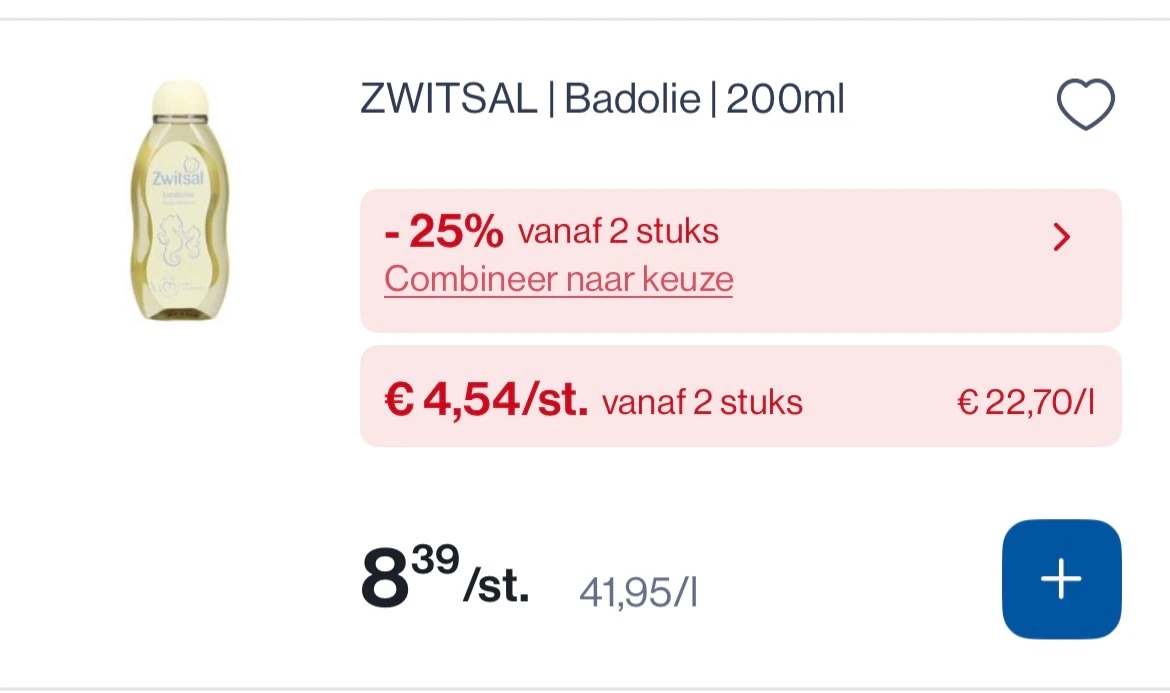 Zwitsal badolie en wascreme in promo