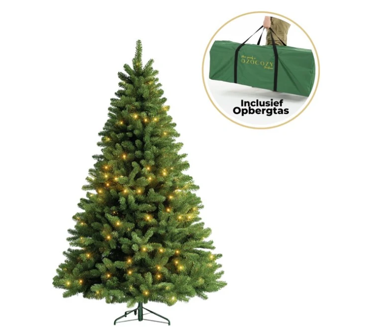 Ozocozy Kunstkerstboom met 280 LED lampjes 1m50 hoog voor 99.99€