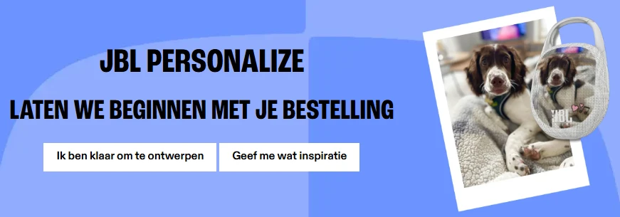 25% korting op gepersonaliseerde JBL artikelen