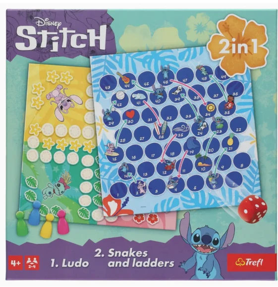 -50% 2-in-1 bordspel 🎁 Stitch, Spiderman of Gabby’s Poppenhuis