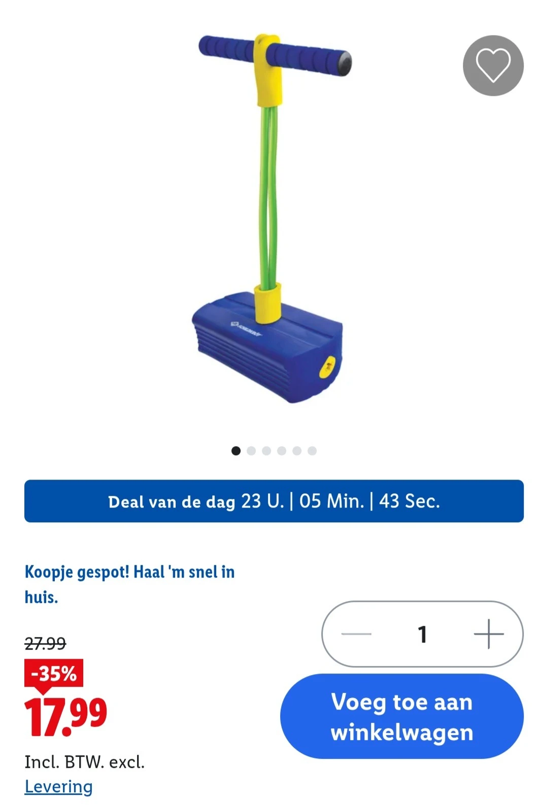 Pogo stick Fun jumper Schildkröt -35%