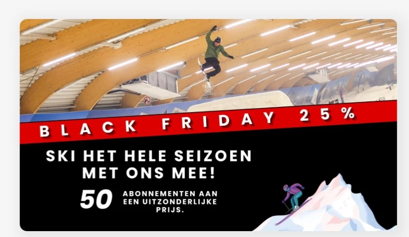 Black Friday Deals bij Ice Mountain