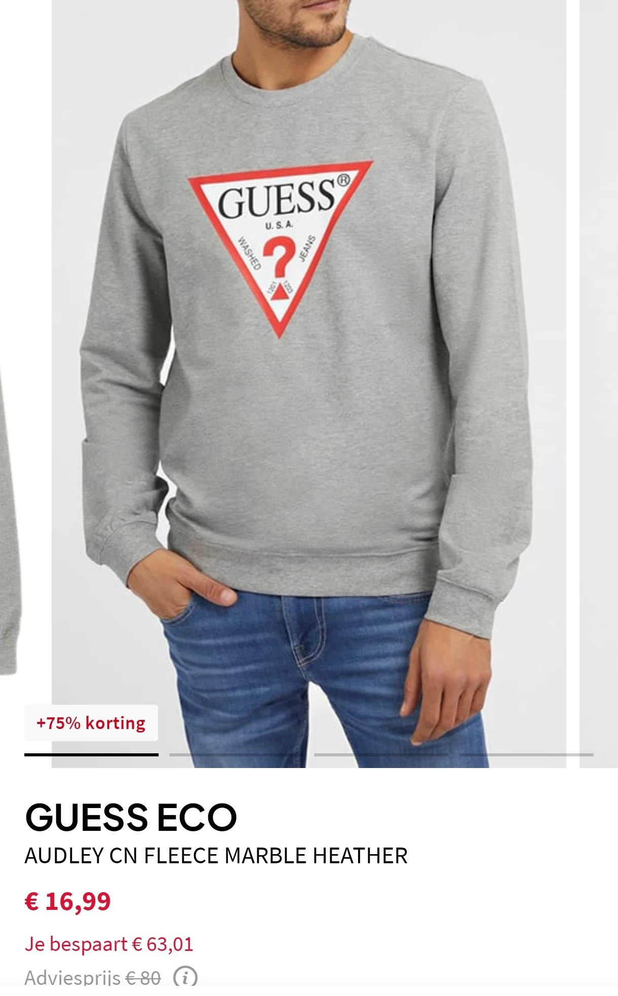 Guess Herentrui maat smal aan 16,99€