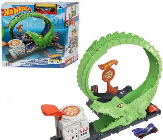 Hot Wheels Krokodil in de Aanval Looping