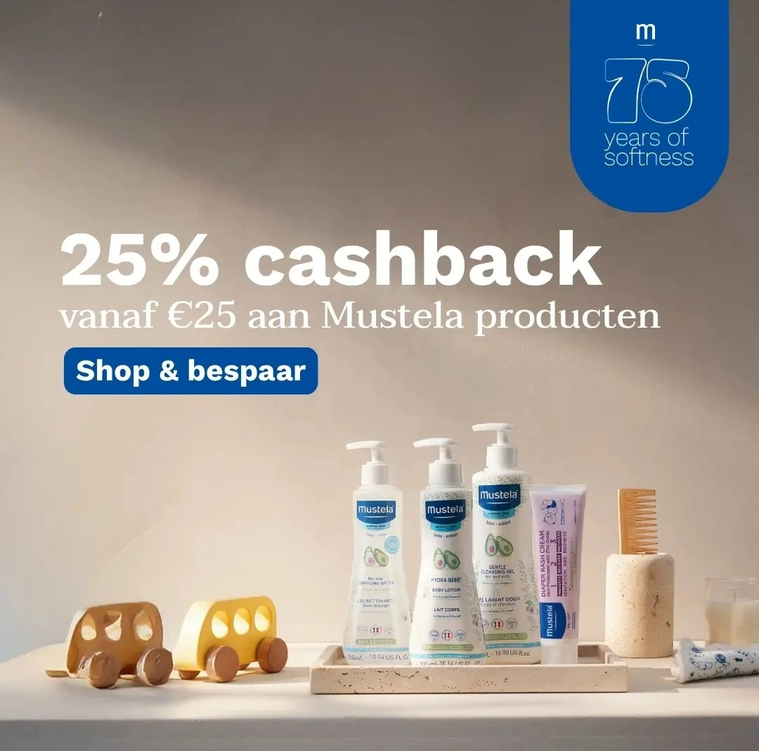 25% cashback 💙 Mustela