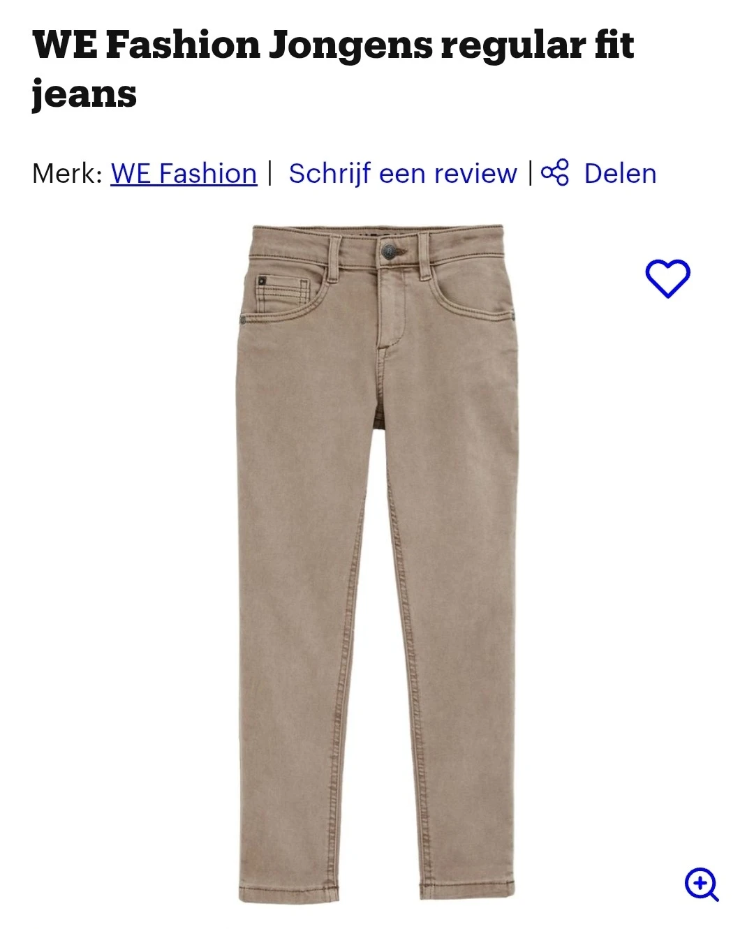 WE Fashion Jongens regular fit jeans -73%