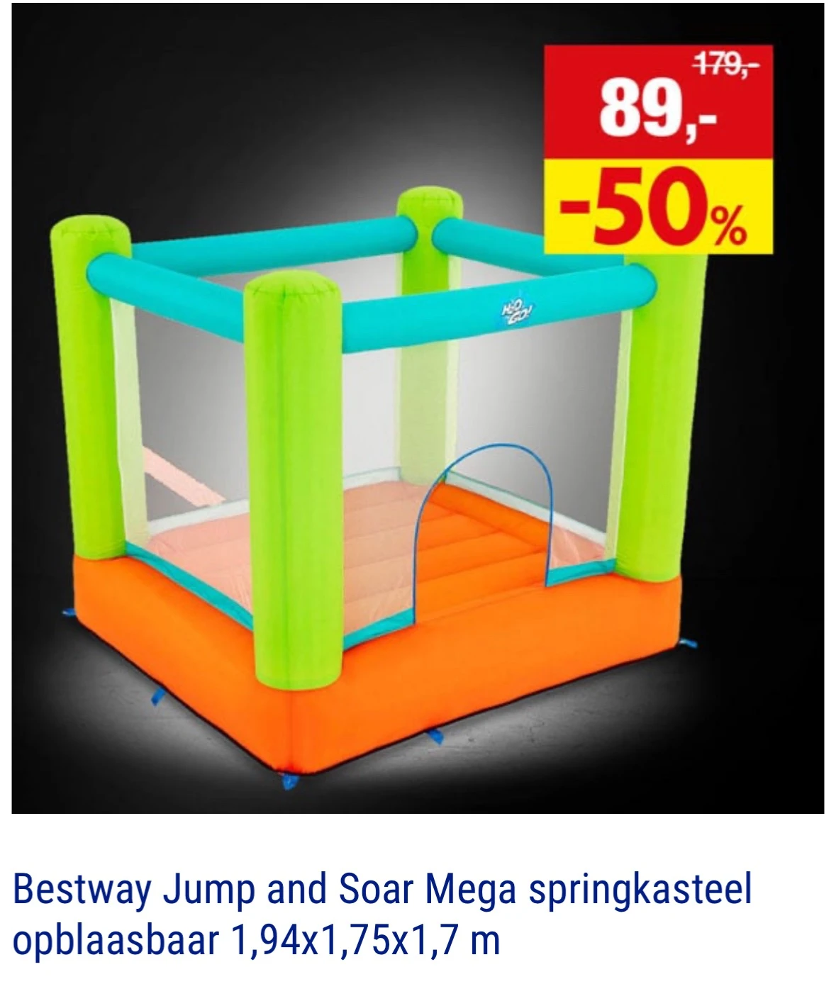 Bestway springkasteel -50%