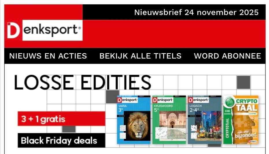 Denksport 3+1 gratis