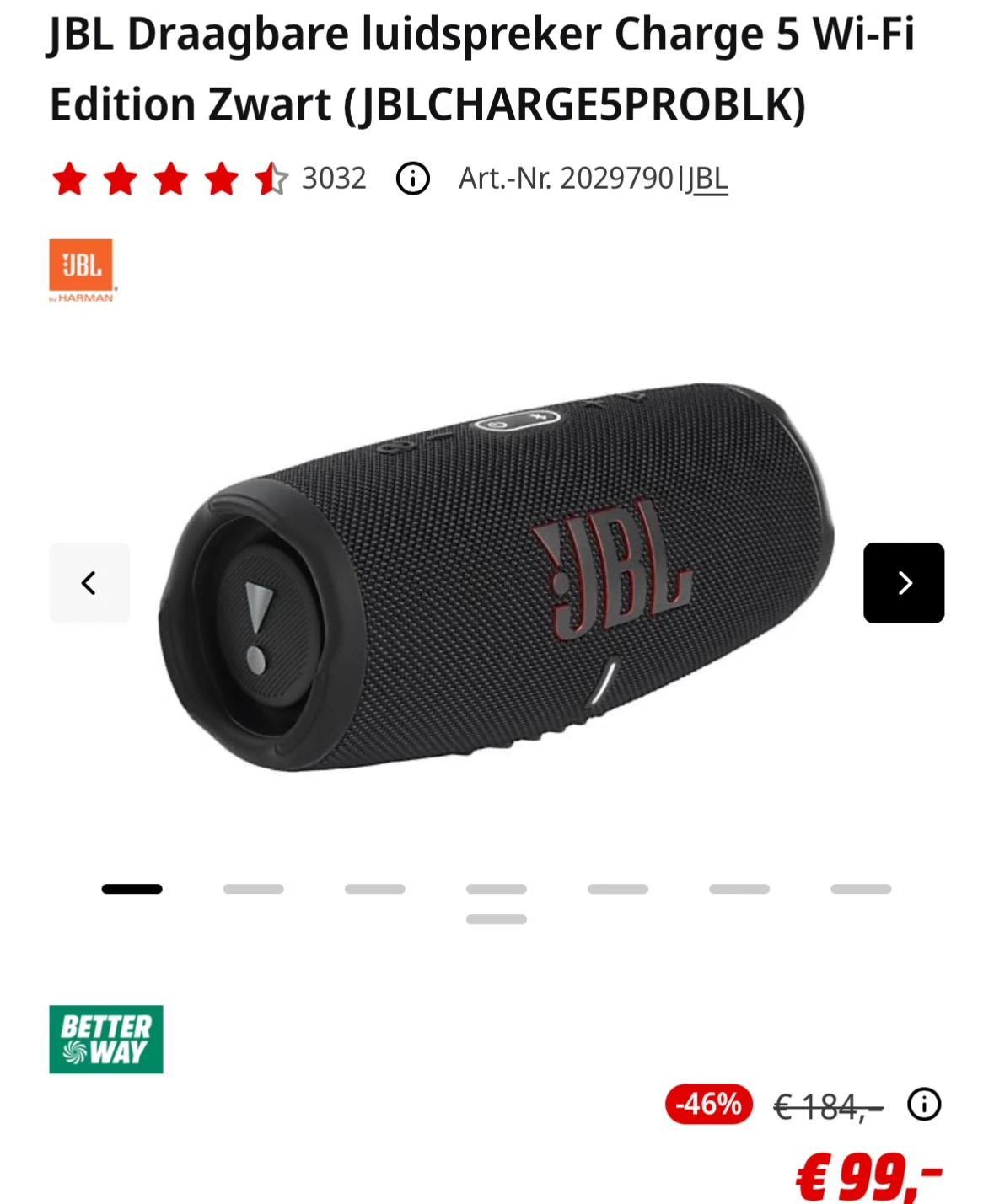 JBL Draagbare luidspreker Charge 5
