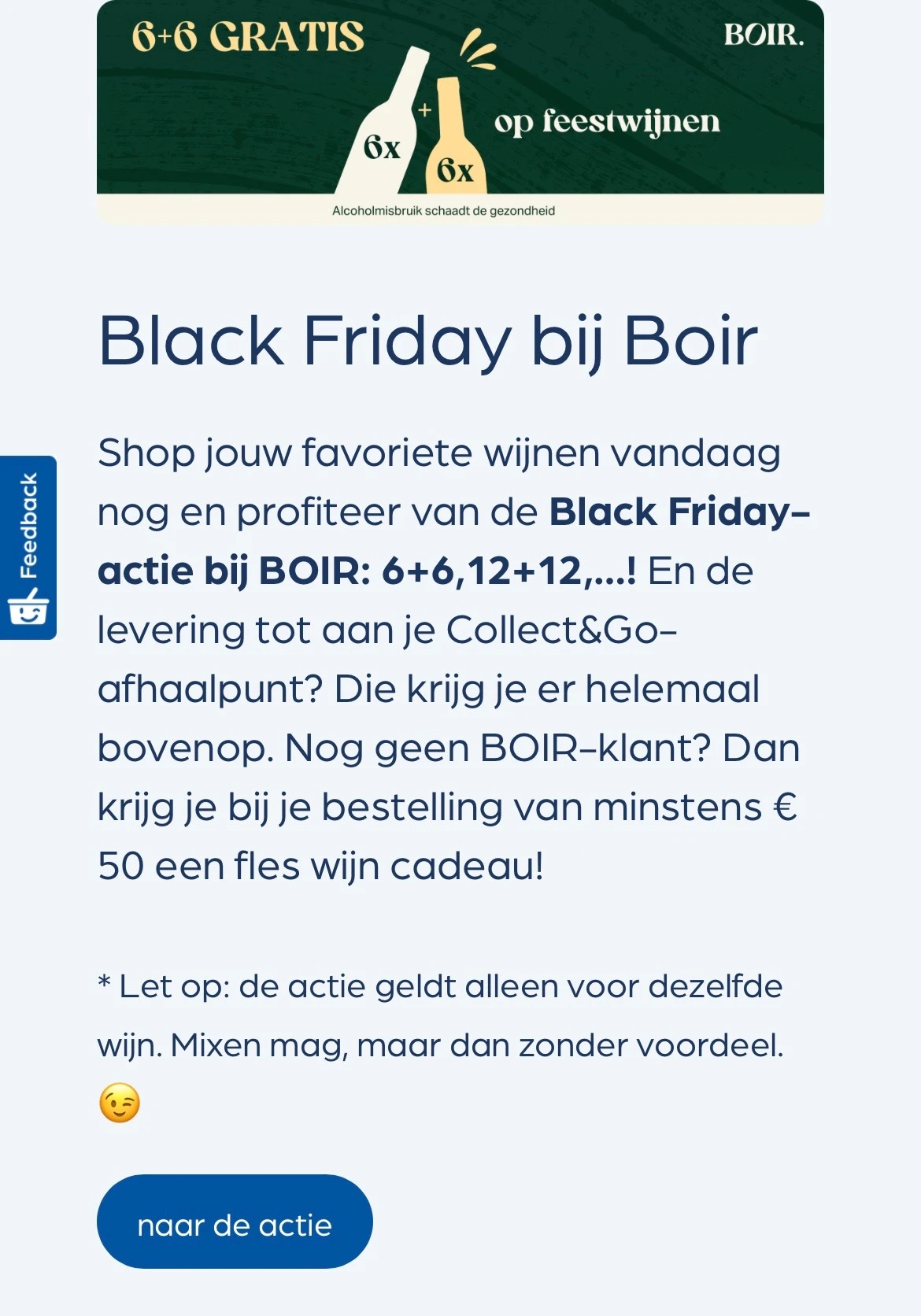 Black friday bij boir (Collect en go ) 6+6 gratis