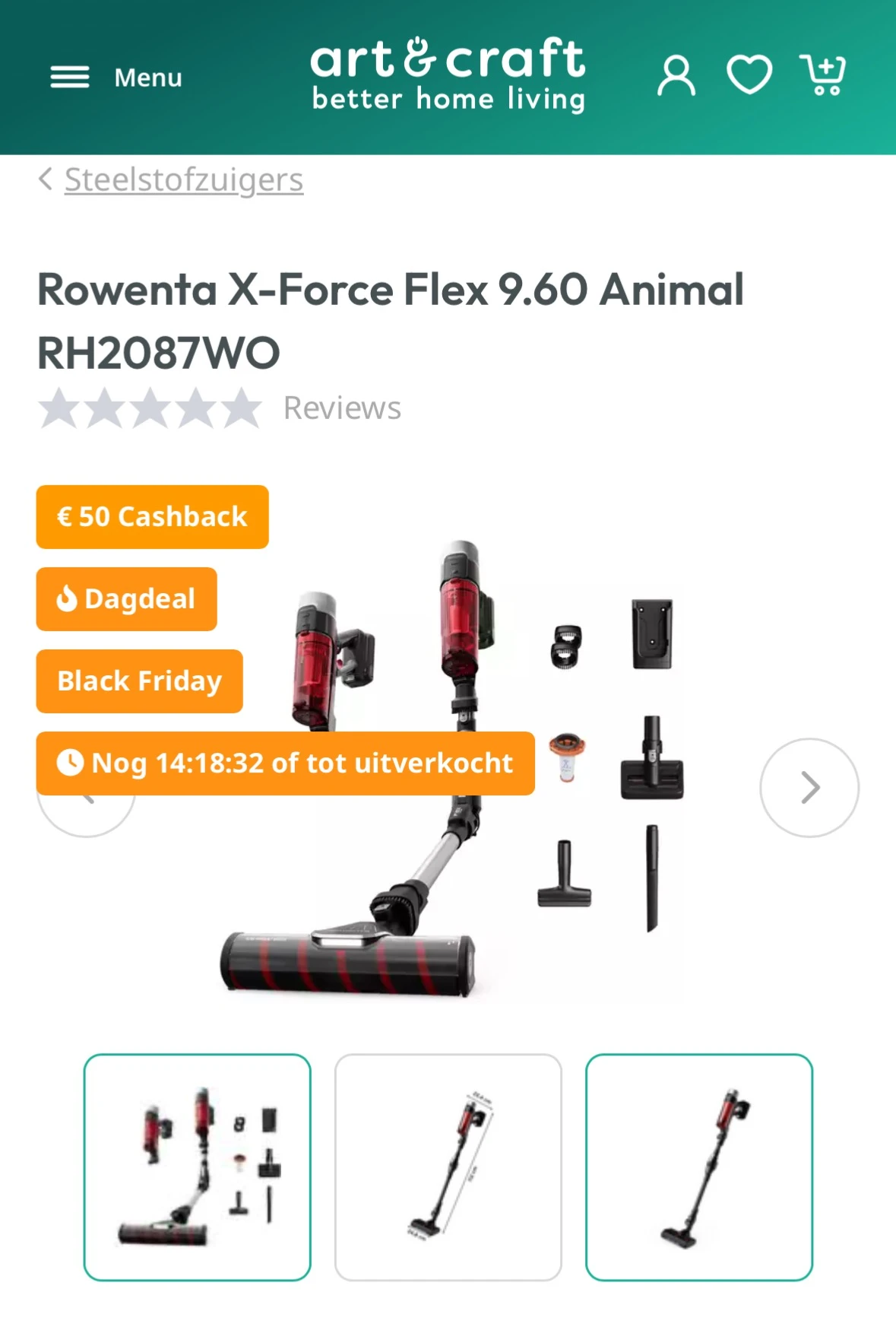 Dagdeal Rowenta X-Force Flex 9.60 Animal RH2087WO