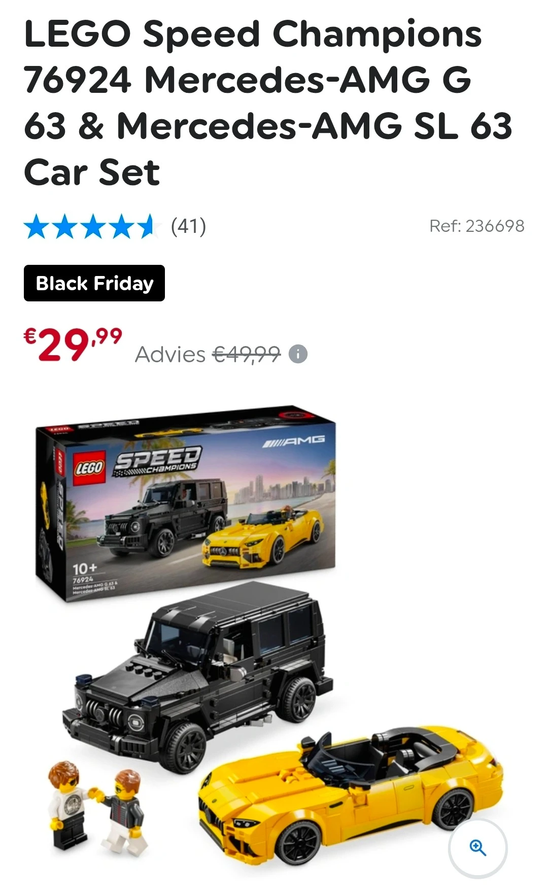 LEGO Speed Champions 76924 Mercedes-AMG G 63 & Mercedes-AMG SL 63 Car Set