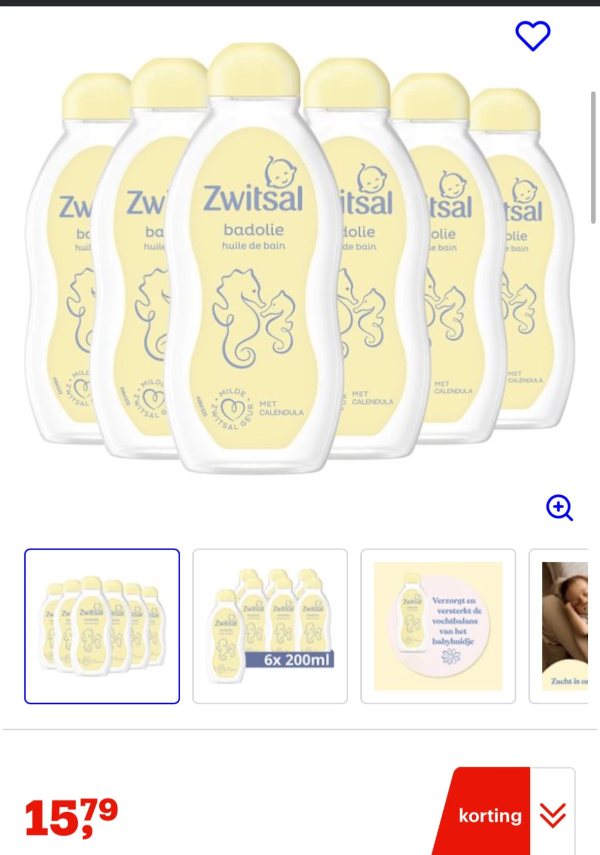 Zwitsal Badolie Baby