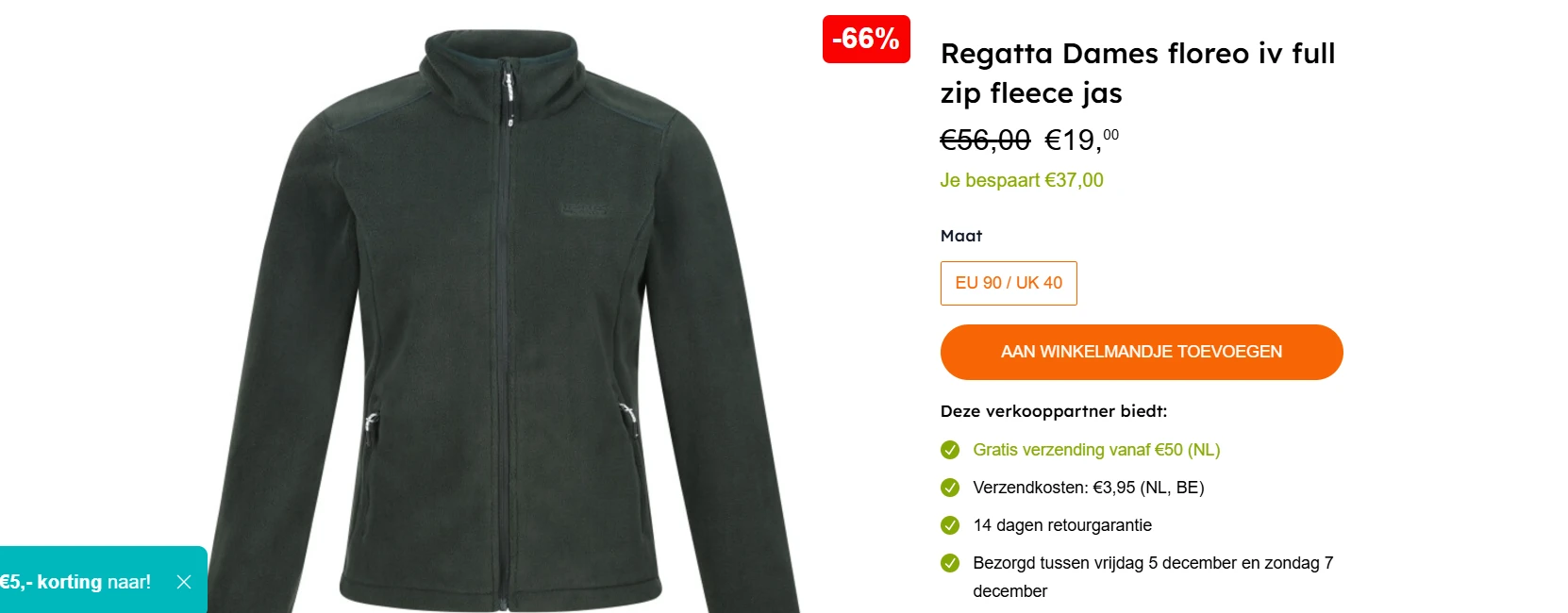 Verschillende Regatta fleece jassen vanaf 19€