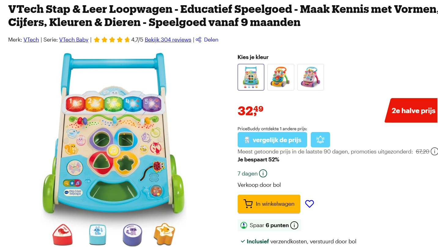 Tot -59% Korting op V tech bij bol