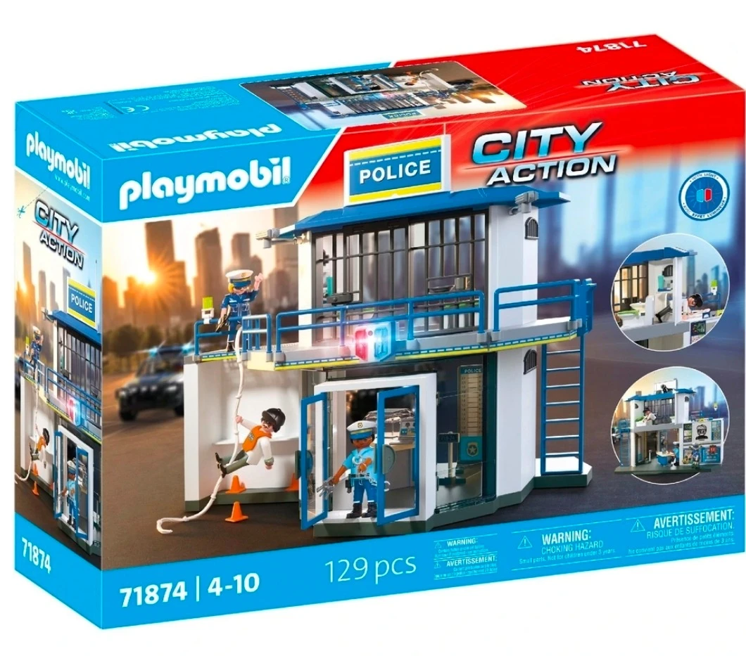PLAYMOBIL City Action 71874 Politiebureau met opsporingsruimte
