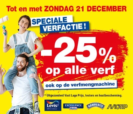 Speciale verfactie bij Hubo
