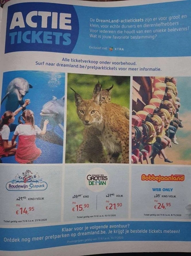 Goedkope pretparktickets via Dreamland 🎡🎠🎢...