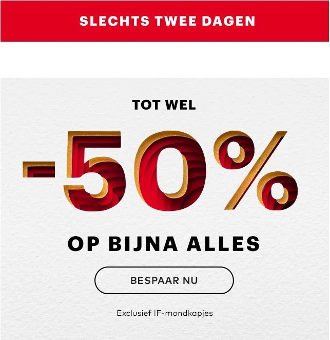 Mooie actie bij Vistaprint, tot -50% korting...