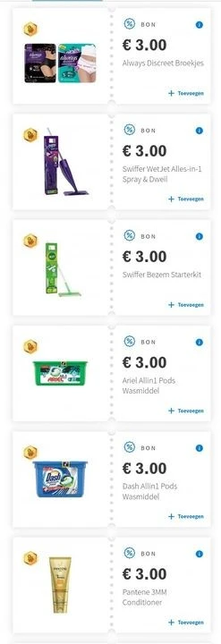 Nieuwe "Zin In Meer" bonnen.. Dash, Ariel, Le...