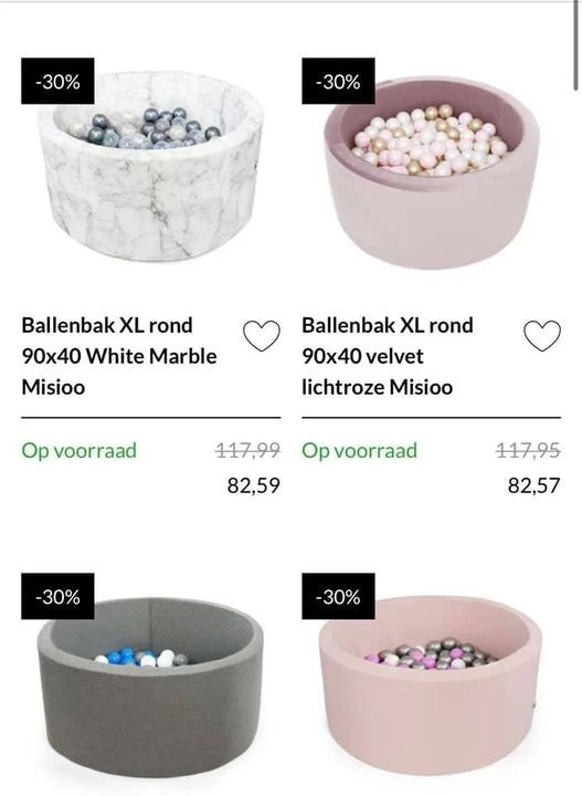 Ballenbad Misioo + ballen aan -30% (+ 10% ext...