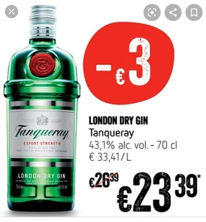 LONDON DRY GIN TANQUERAY Voor de Gin liefhebb...