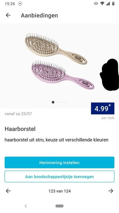 Vanaf zaterdag super borstel te koop bij aldi...