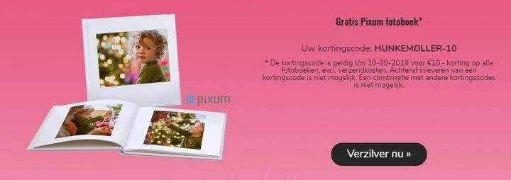Voor wie een Pixum fotoboek kan gebruiken: 10...
