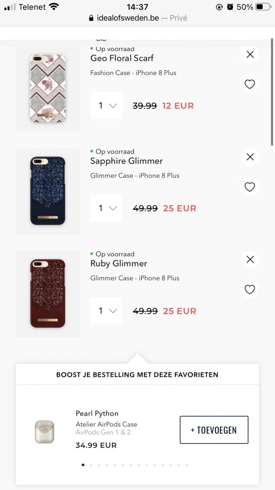 €84 bespaart op telefoonhoesjes bij ideal of...