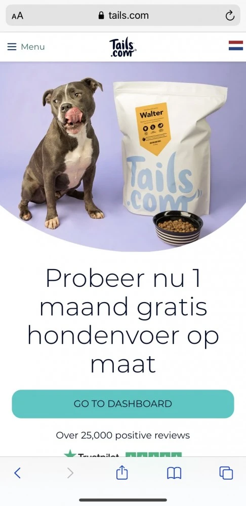 Gratis hondenvoer voor uw hond voor een volle...