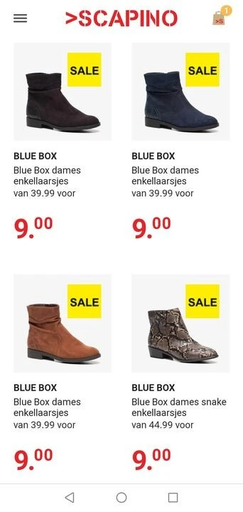 Ook goedkope enkellaarzen bij Scapino, veel a...