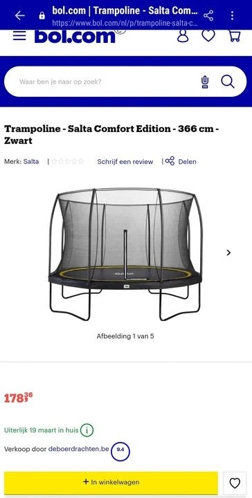 Voor wie een trampoline wil zetten deze zomer...