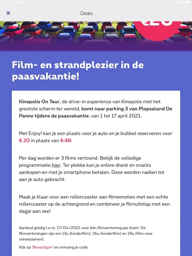Proximus klanten kunnen voor 20€ ipv 30 met d...