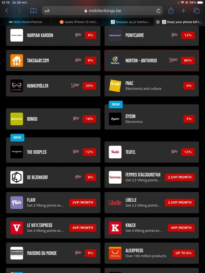 Nog tot 12u vannacht dubbel zoveel procent te...