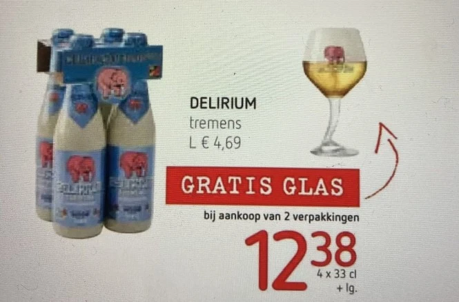 Spar colruyt groep Gratis glas bij aankoop v...
