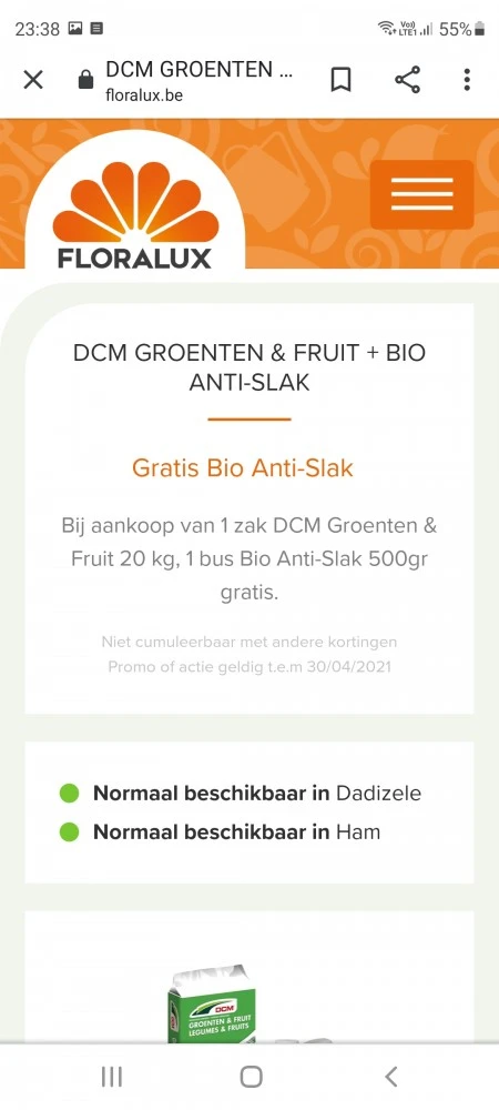 Bij Floralux Dadizele of Ham krijg je bij aan...