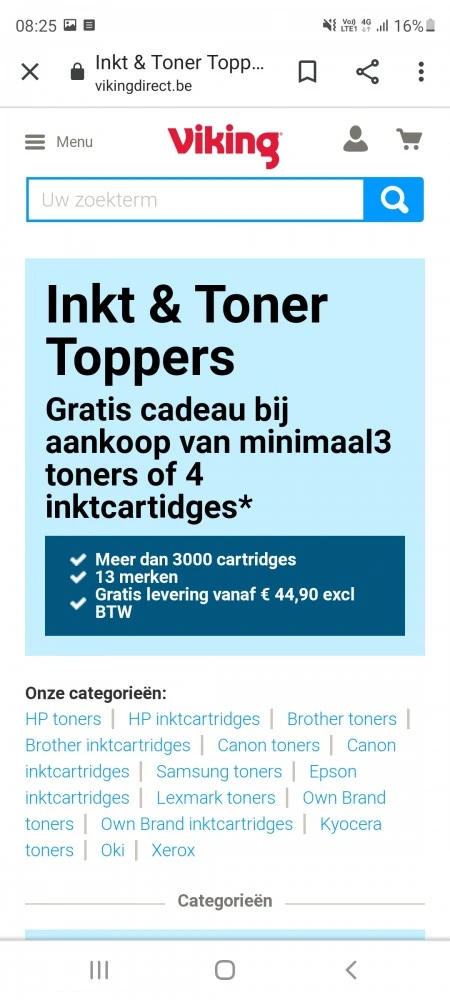 Bij viking direct krijg je een gratis cadeau...