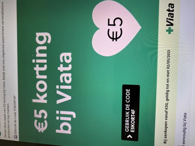 Viata online apotheek. 5 euro korting bij aan...