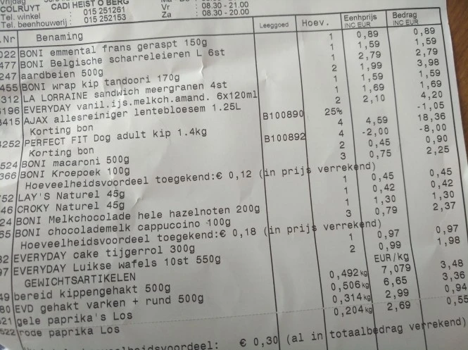 Colruyt Heist-op-den-Berg, ajax allesreiniger...