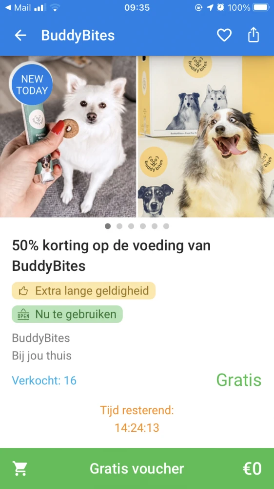 Alleen vandaag! Via social deal kun je een gr...
